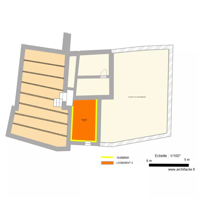 etage 2 scenario 2. Plan de 