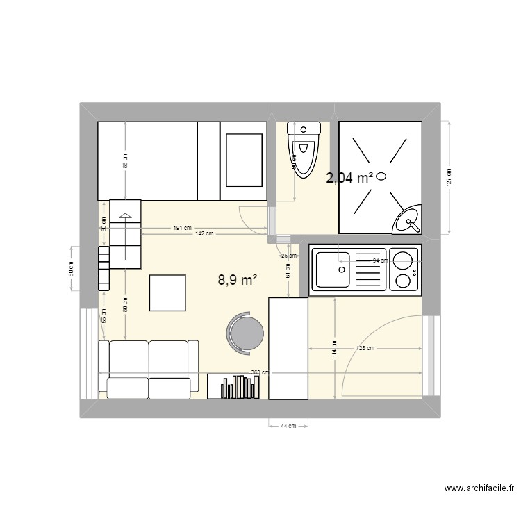 appart elysandre. Plan de 0 pièce et 0 m2