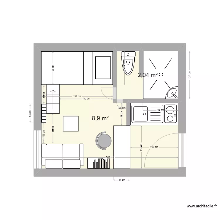 appart elysandre. Plan de 