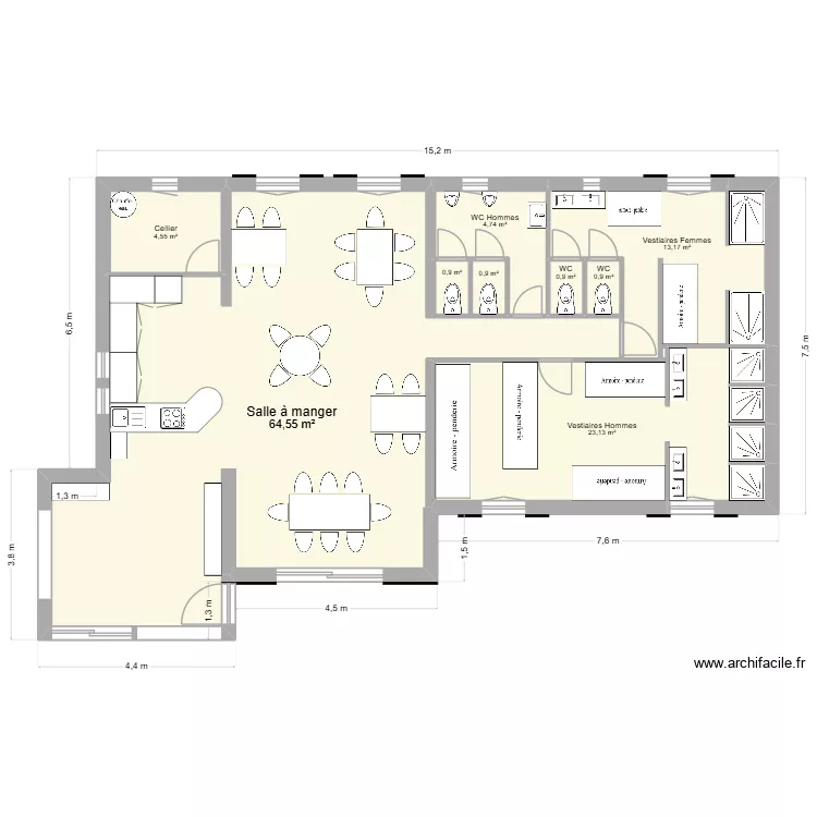 Zone de vie v3.0. Plan de 7  et 48 m²