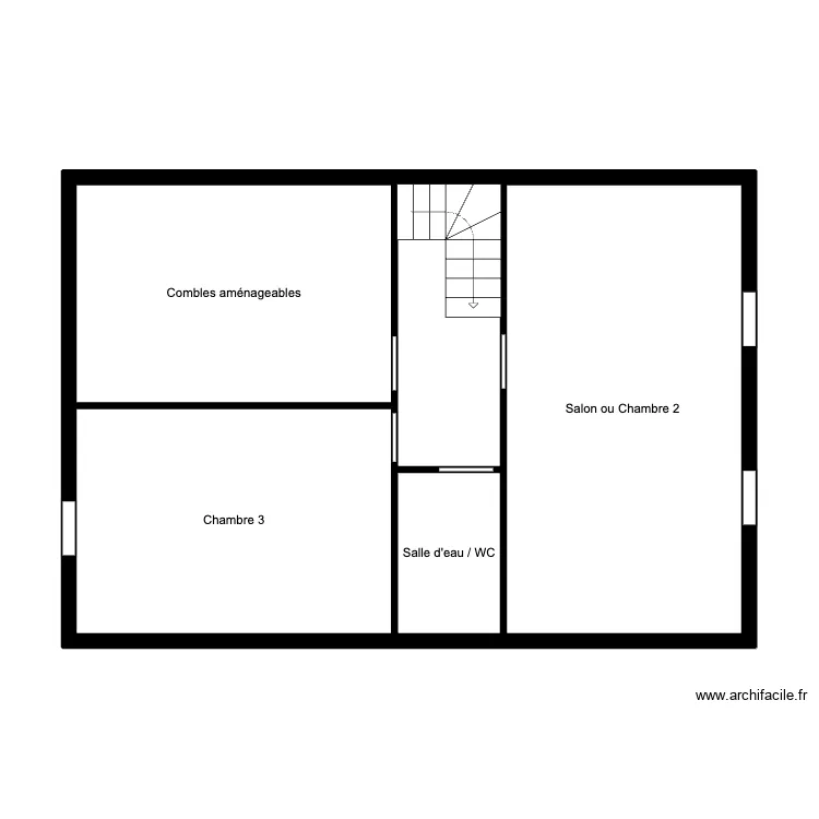 ORDRE DE MALTE - 2ème. Plan de 5 pièces et 61 m² ORDRE DE MALTE - 2ème. Plan de 5 pièces et 61 m²