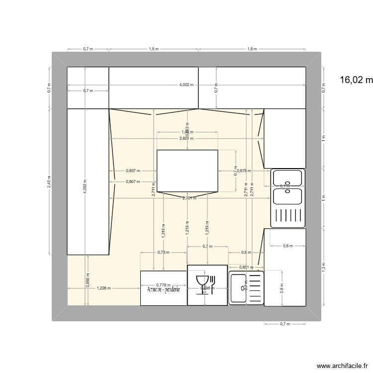 cuisine 2026. Plan de 0 pièce et 0 m2 cuisine 2026. Plan de 0 pièce et 0 m2