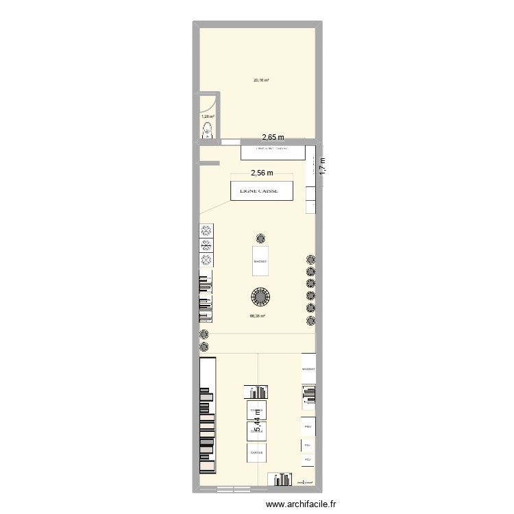 MAGASIN 2. Plan de 0 pièce et 0 m2