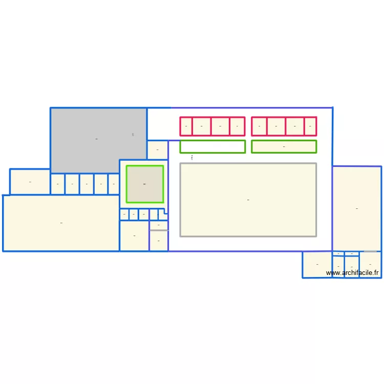 GYMNASE. Plan de 35  et 6819 m²