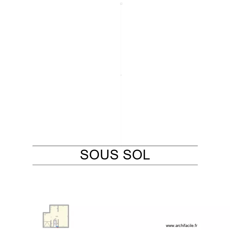 Sous sol. Plan de 