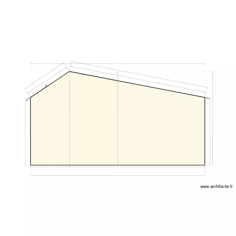 plan de coté du garage. Plan de plan de coté du garage. Plan de