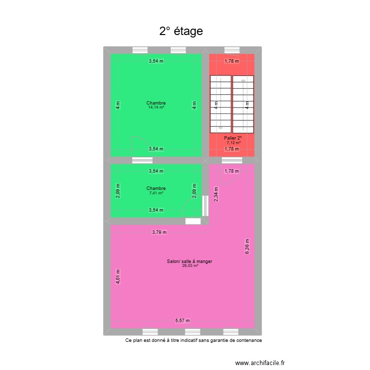 2° étage fraznc himontoiss. Plan de 0 pièce et 0 m2