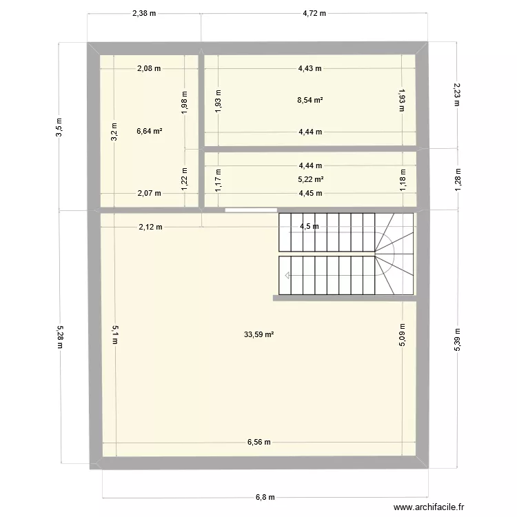 chalet. Plan de 4 et 54 m² chalet. Plan de 4 et 54 m²