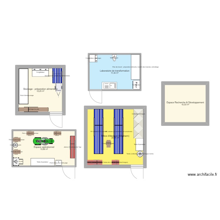 Pièce d'élevage. Plan de 0 pièce et 0 m2