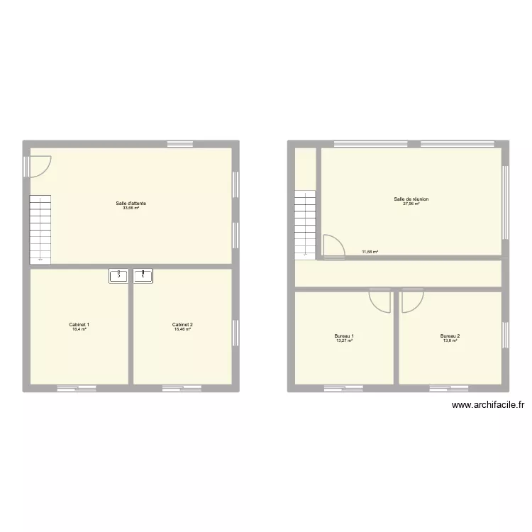 Plan agrandissement. Plan de 7 et 133 m² Plan agrandissement. Plan de 7 et 133 m²