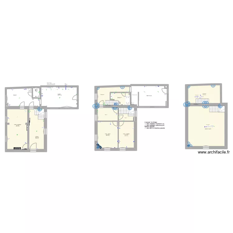 M&eacute;zy. Plan de 12  et 166 m²