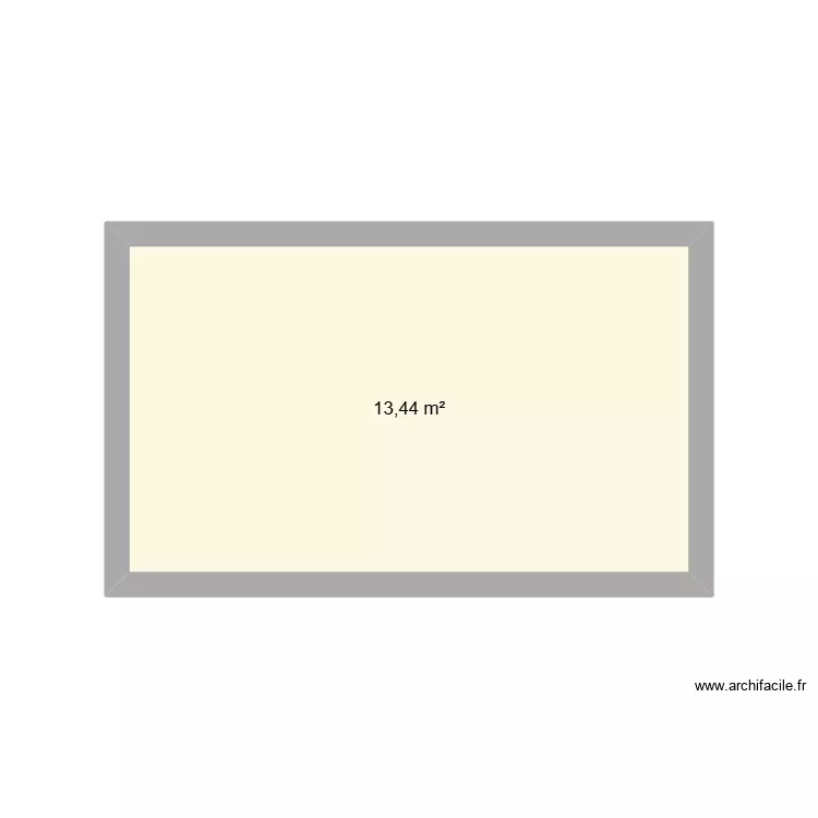 Abri. Plan de 1 et 13 m² Abri. Plan de 1 et 13 m²