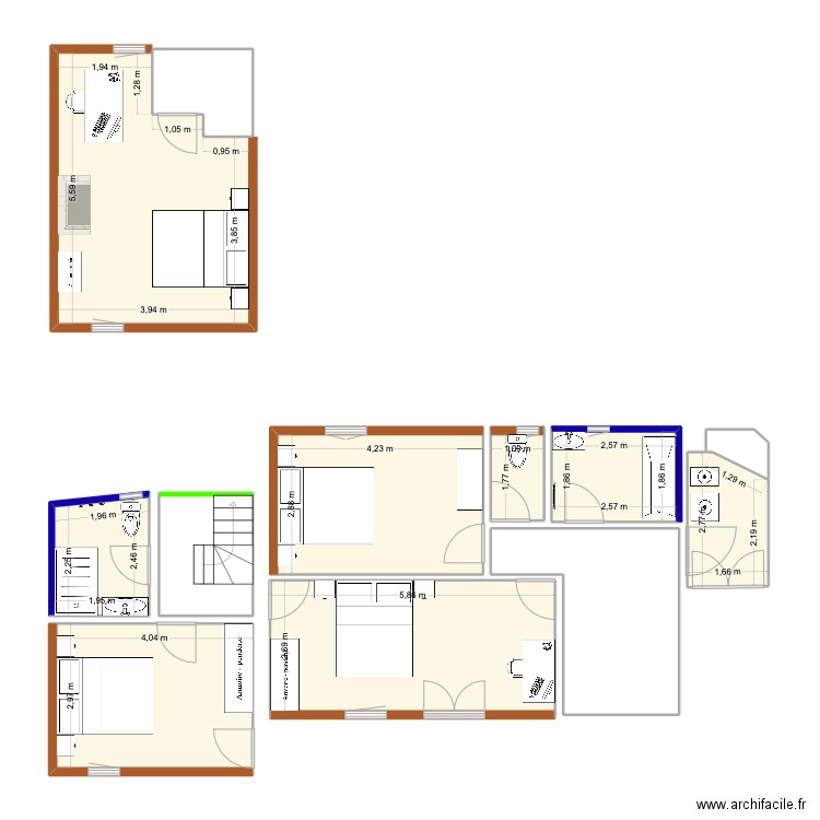 lt_2. Plan de 12 pièces et 94 m2
