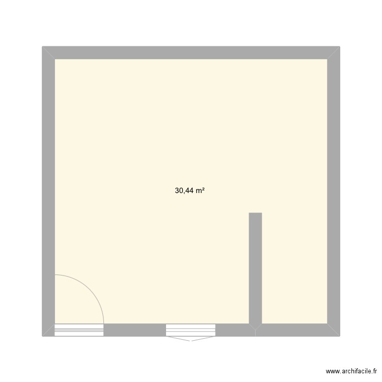 Arthur. Plan de 1 pièce et 30 m2