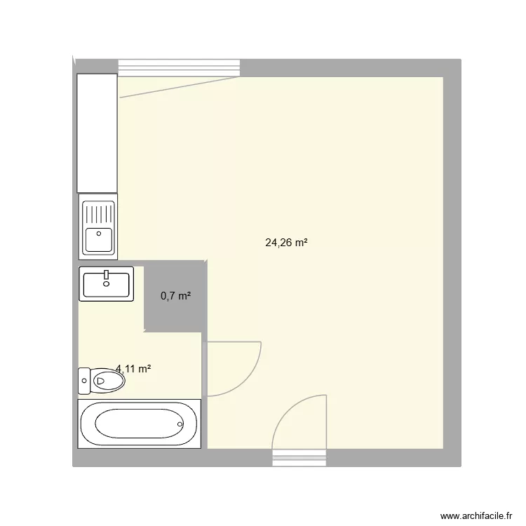 test. Plan de 3 Pièces et 29 m² test. Plan de 3 Pièces et 29 m²
