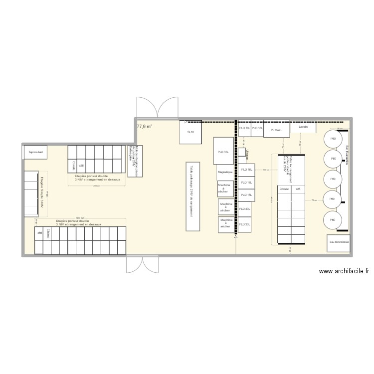 plan atelier. Plan de 0 pièce et 0 m2