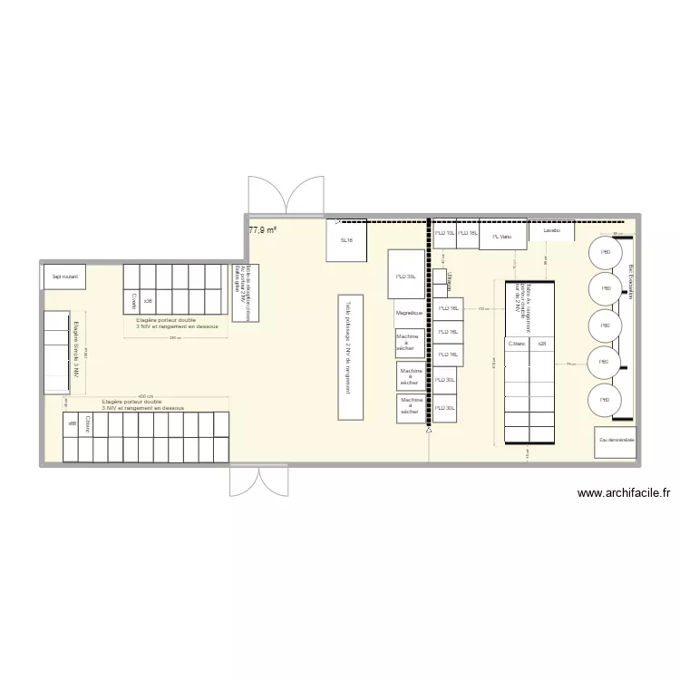 plan atelier. Plan de 