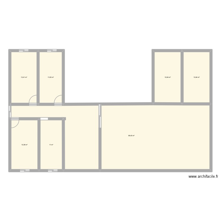 FUTUR. Plan de 7 pièces et 176 m2