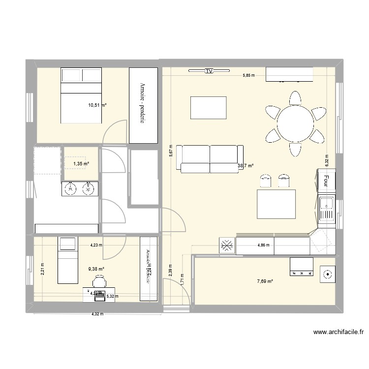celine. Plan de 0 pièce et 0 m2