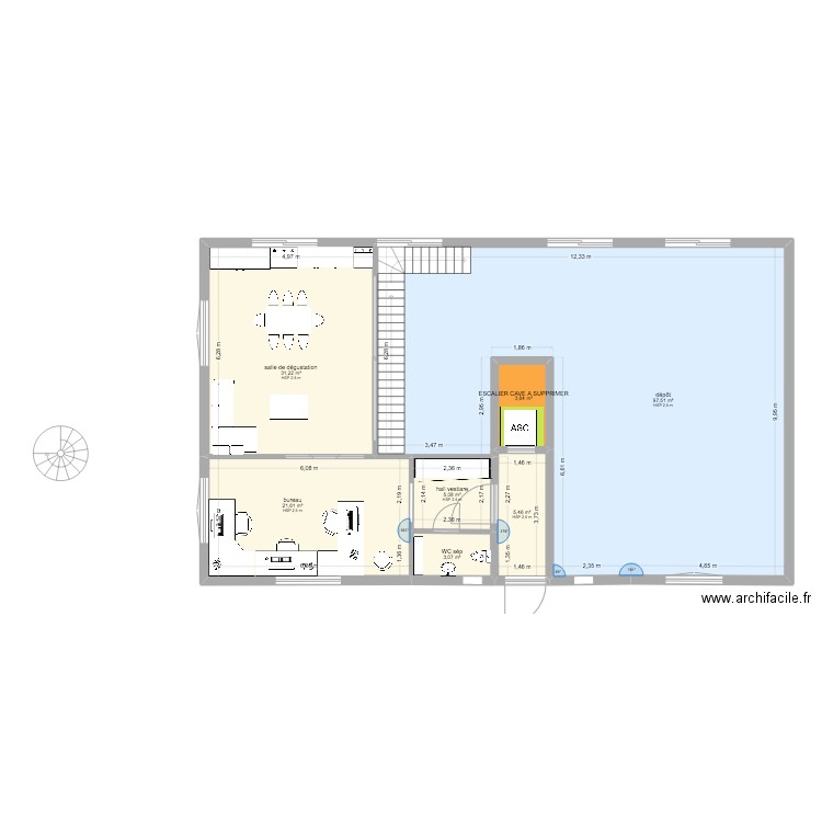 rdch app * 2. Plan de 7 pièces et 168 m2