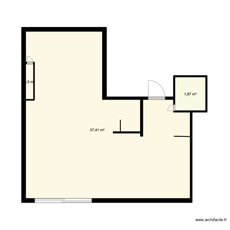 Grain de malice. Plan de 3  et 40 m²