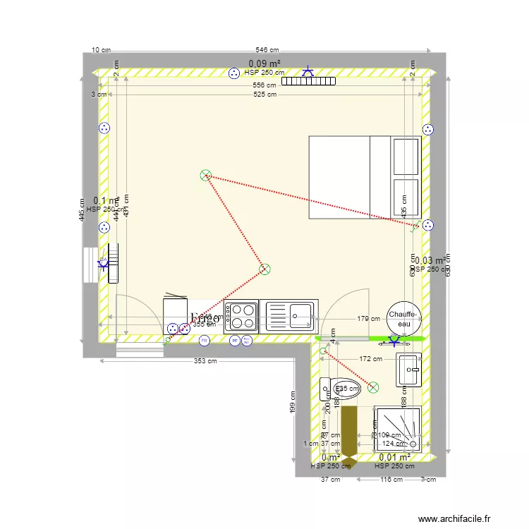 SCI FUMEY - Appart 3 comble- Blois . Plan de 