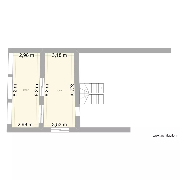 ladoucette ( Marssac ). Plan de 2 et 52 m² ladoucette ( Marssac ). Plan de 2 et 52 m²