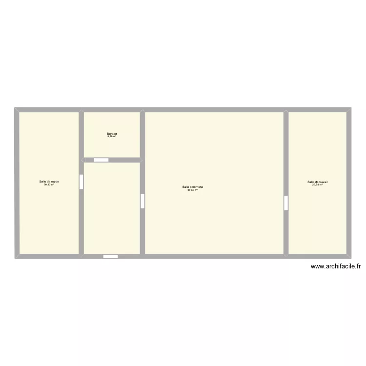 Microlyc&eacute;e UTRILLO. Plan de 4  et 158 m²