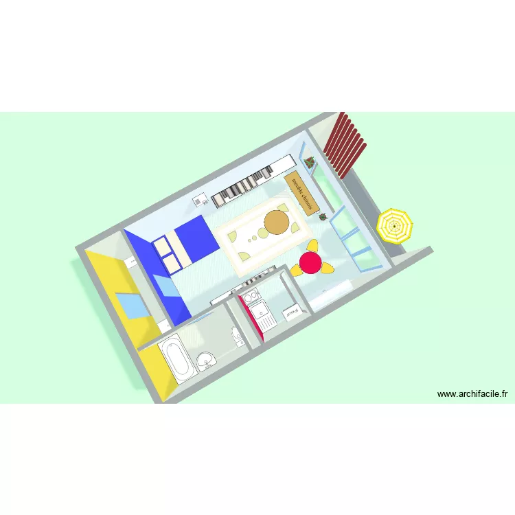 Carlton bis. Plan de 3 et 31 m² Carlton bis. Plan de 3 et 31 m²