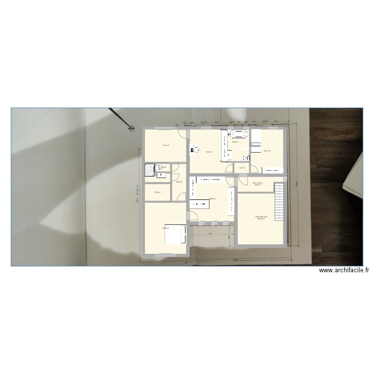 étage 1 version 0824 2. Plan de 0 pièce et 0 m2