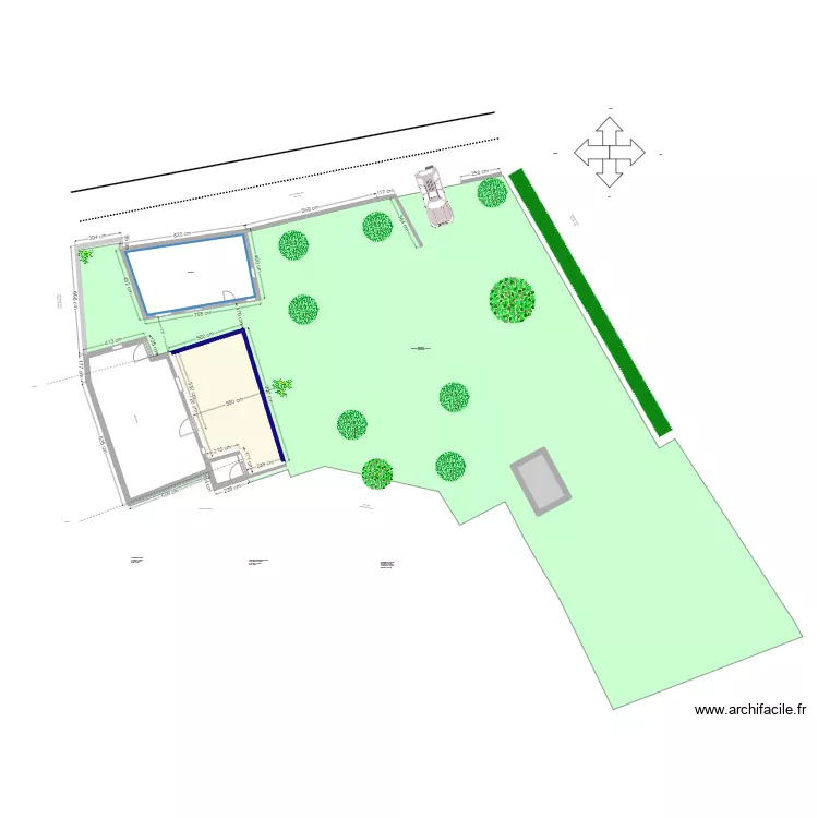 PLAN DE MASSE APRES TRAVAUX Réel. Plan de PLAN DE MASSE APRES TRAVAUX Réel. Plan de