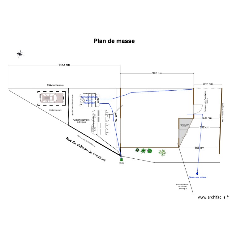 Plan de masse état final mai . Plan de 0 pièce et 0 m2