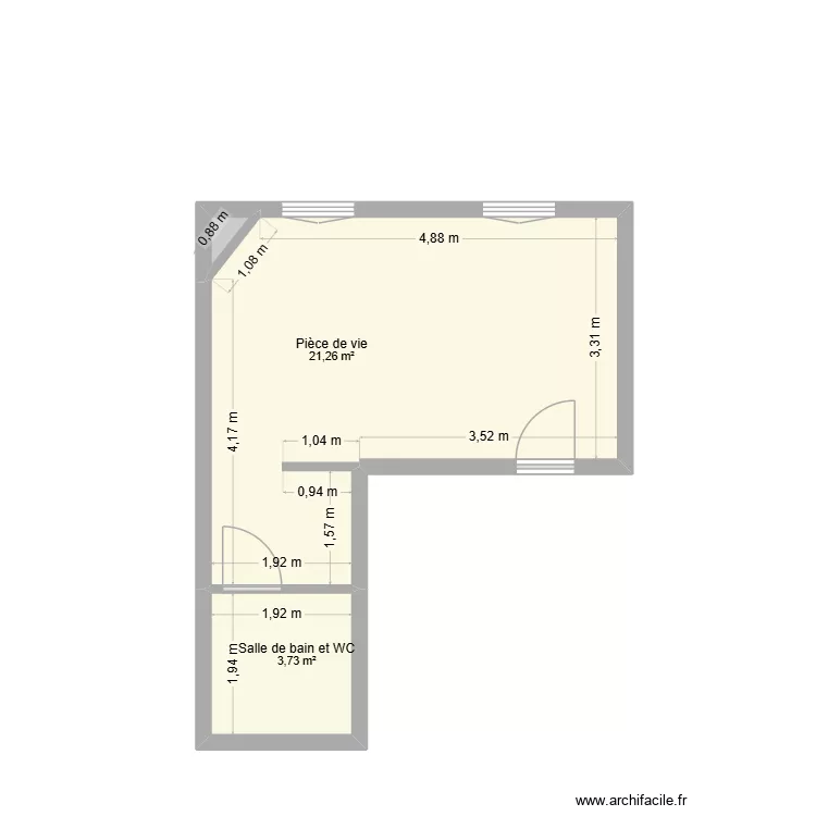 GUENIN LOGES. Plan de 