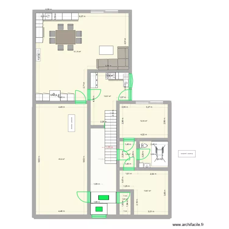 plan 1.5. Plan de 10 Pièces et 316 m² plan 1.5. Plan de 10 Pièces et 316 m²