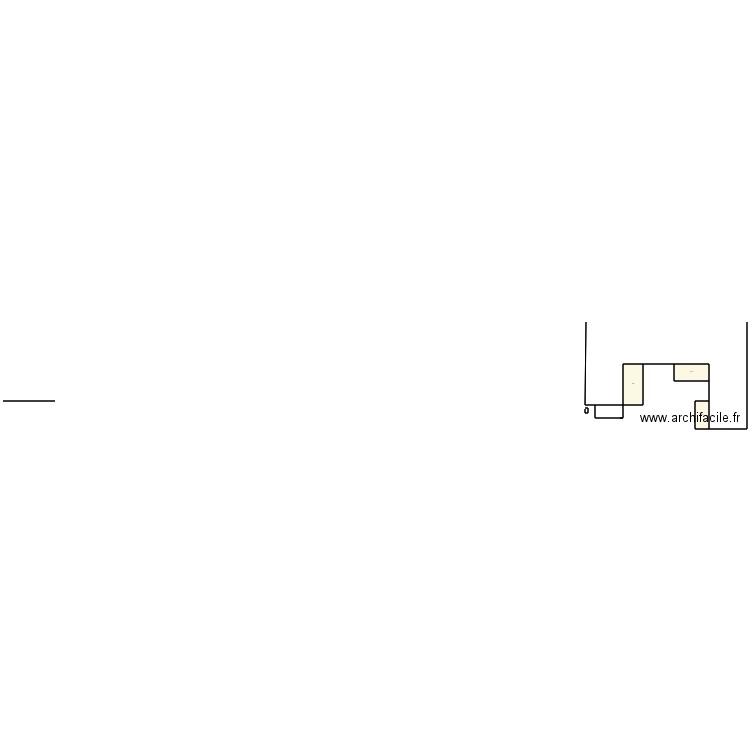 dispatching. Plan de 3 pièces et 153 m2