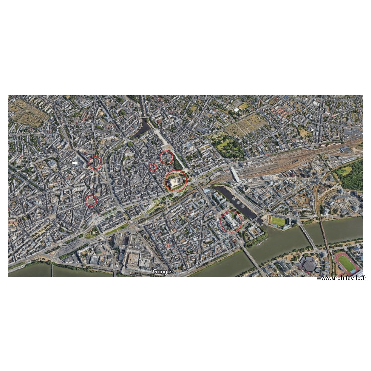 carmelite - Vue google map 3D. Plan de 0 pièce et 0 m2