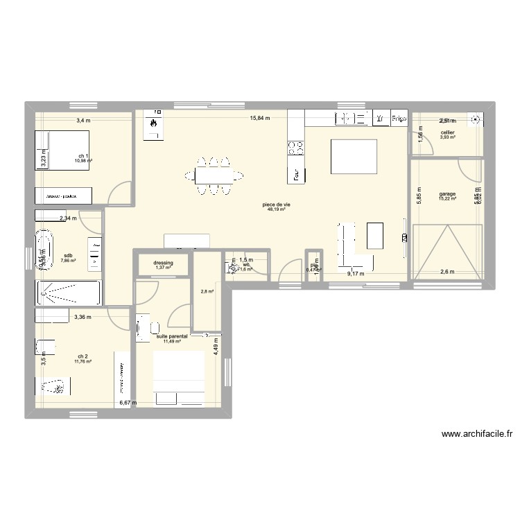 maison dumand. Plan de 0 pièce et 0 m2
