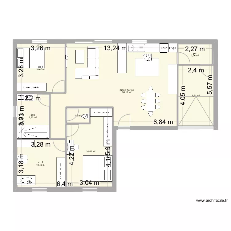 maison dumand. Plan de 8  et 157 m²