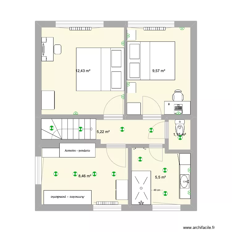 Etage - new. Plan de 