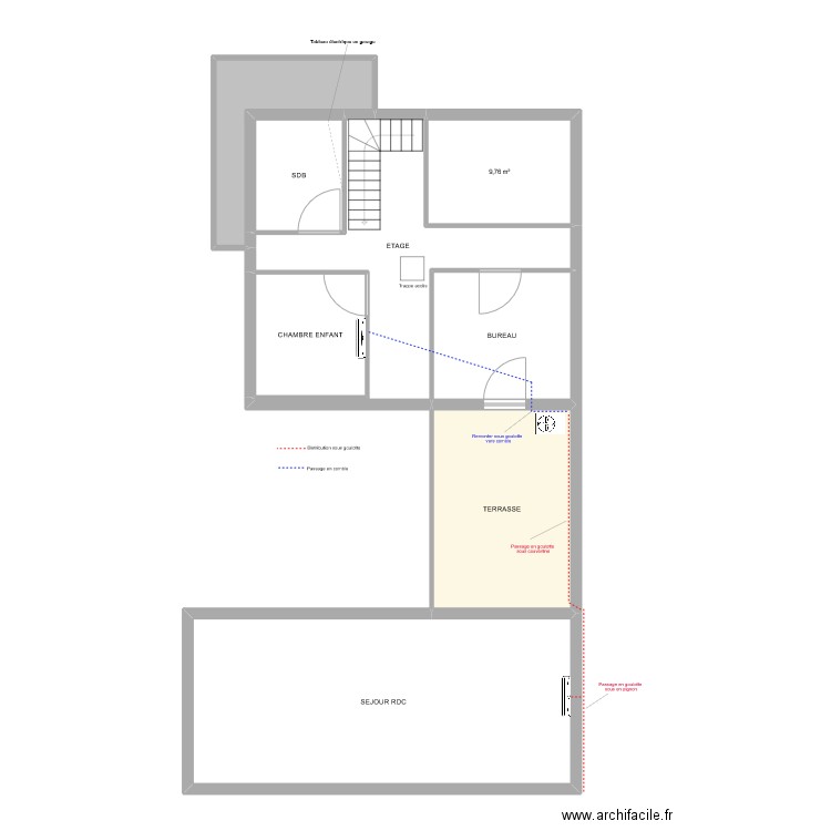 cano . Plan de 8 pièces et 122 m2