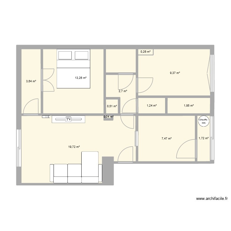 Dromel. Plan de 0 pièce et 0 m2
