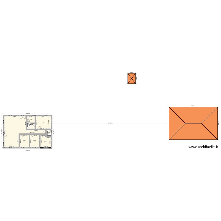AMBATOLAMPY 2. Plan de 8 pièces et 129 m2