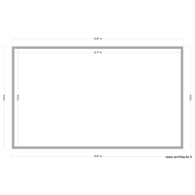 r&eacute;am&eacute;nagement zone 1. Plan de 1  et 96 m²