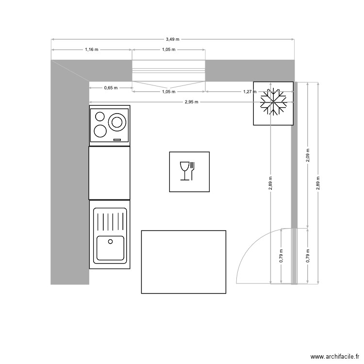 CUISINE MAISON HAUT. Plan de 0 pièce et 0 m2