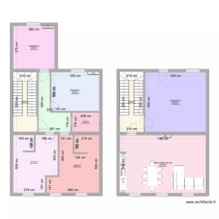 Lisbonne Duplex 5 ch. Plan de 