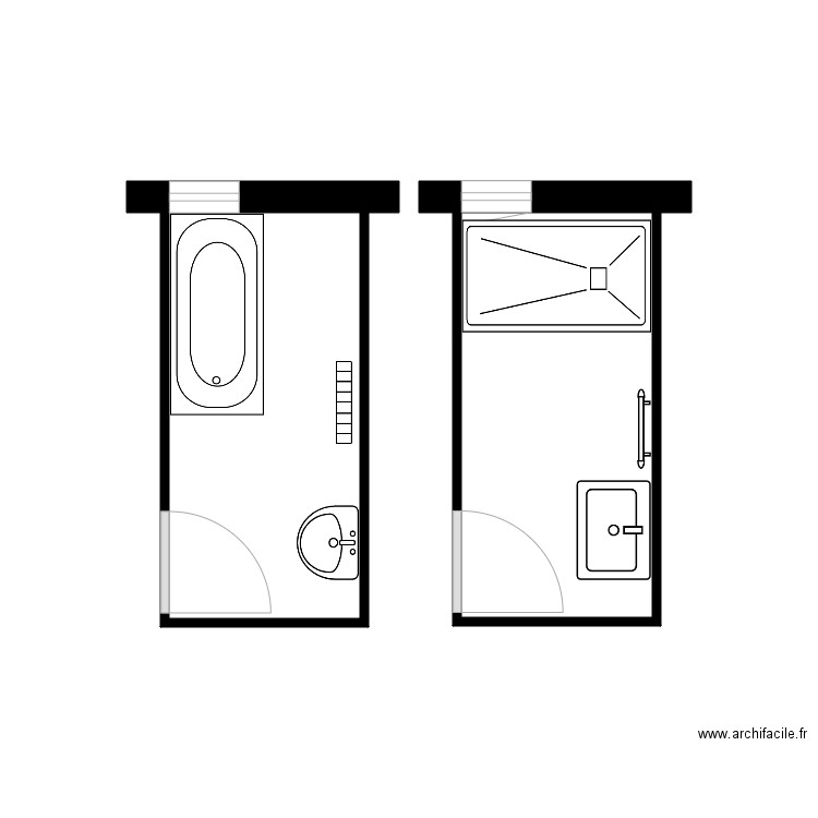 CHAVE. Plan de 2 pièces et 10 m2