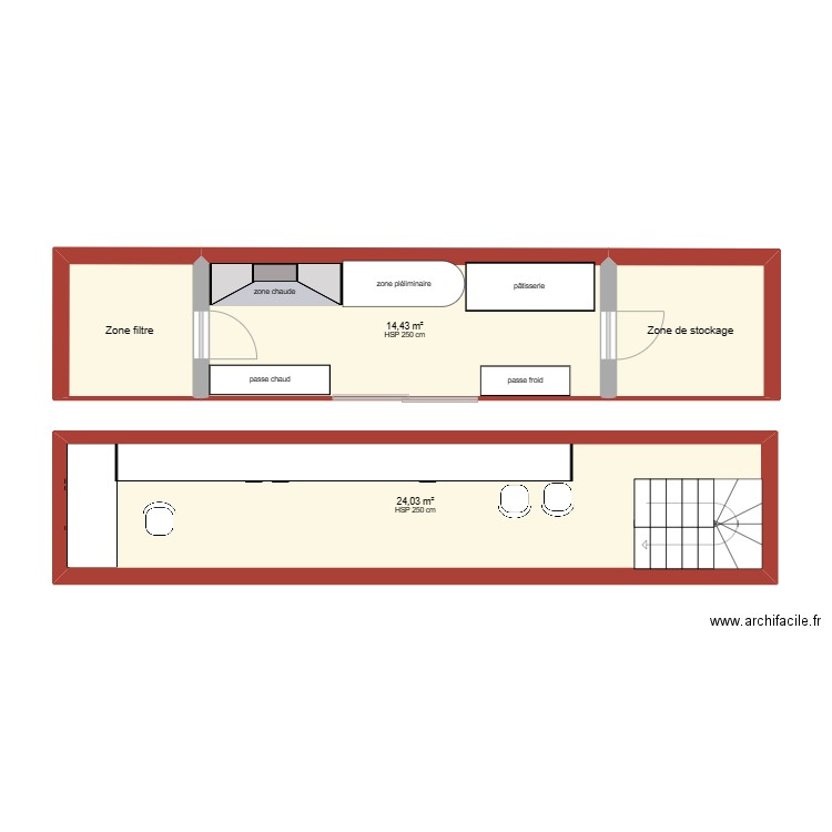 kardiatou. Plan de 4 pièces et 49 m2