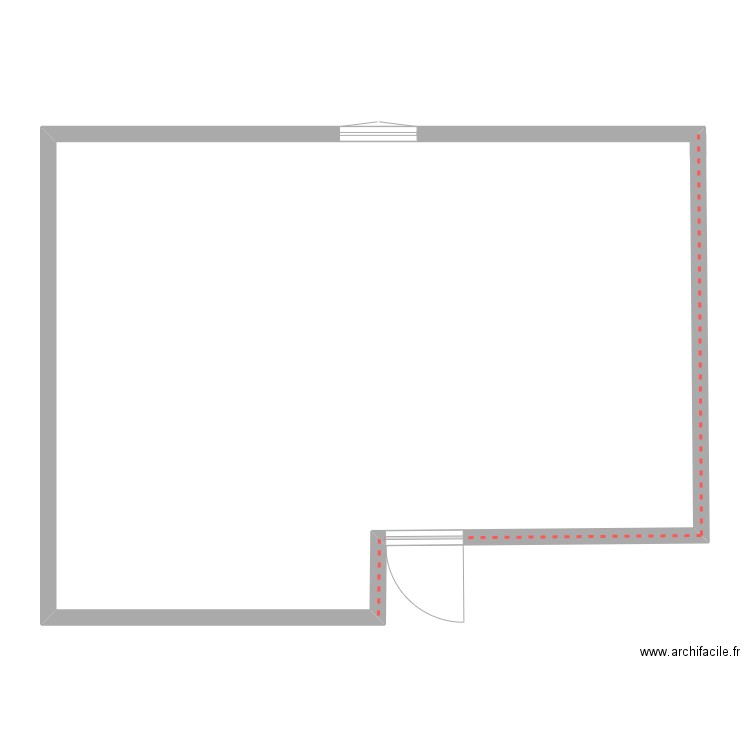 plan vide 1. Plan de 1 pièce et 116 m2