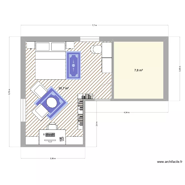 Chambre JULIETTE. Plan de Chambre JULIETTE. Plan de