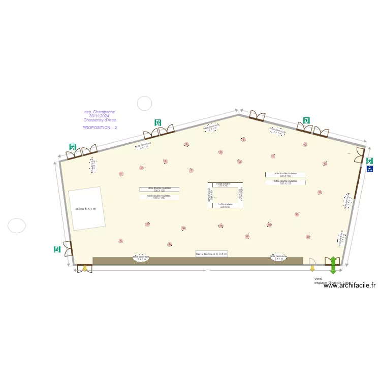 espace champagne 30/11/2024 Chassenay d'Arce. Plan de 